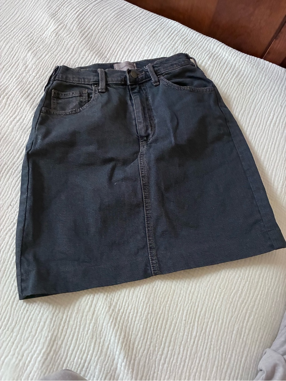 Universal Thread Black Denim Pencil Skirt